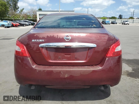 2009 Nissan Maxima SV with VIN 1N4AA51E59C809603, listed as a Copart auction lot 54609295 with 210,603 mi miles and Clean Title. Bid and sale history available at DreamBid. Image 6.