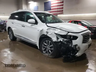 2014 Infiniti QX60 with VIN 5N1AL0MM5EC528868, listed as a Copart auction lot 44406045 with 126,198 mi miles and Salvage Title. Bid and sale history available at carsss.com. Image 4.