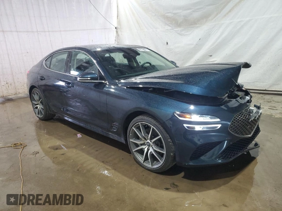 2023 Genesis G70 2.0T with VIN KMTG34TA5PU126988, listed as a Copart auction lot 73927763 with 7,649 mi miles and Clean Title. Bid and sale history available at DreamBid. Image 4.