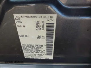 2022 Nissan Altima 2.5 SR with VIN 1N4BL4CV7NN346433, listed as a IAAI auction lot 42037526 with 64,300 mi miles. Bid and sale history available at carsss.com. Image 9.
