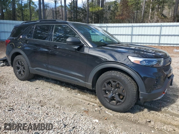2023 Ford Explorer Timberline with VIN 1FMSK8JH8PGA13730, listed as a Copart auction lot 46119585 with 25,981 mi miles and Salvage Title. Bid and sale history available at carsss.com. Image 4.