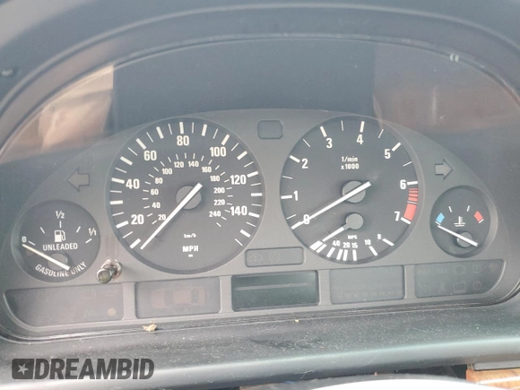 2001 BMW 5 Series 525i with VIN WBADT43471GF58824, listed as a Copart auction lot 56103395 with Not provided miles and Clean title. Bid and sale history available at DreamBid. Image 9.