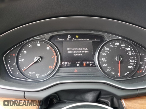 2021 Audi Q5 with VIN WA1AABFY3M2078576, listed as a Copart auction lot 55746134 with 56,350 mi miles and Clean title. Bid and sale history available at DreamBid. Image 9.