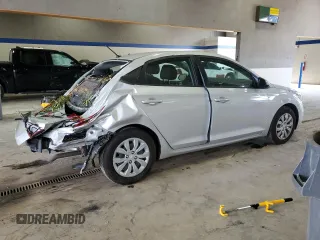 2022 Hyundai Accent SE с VIN 3KPC24A61NE171582, выставлен на аукционе Copart как лот 57715085 с пробегом 21 392 миль миль и Списание • Salvage title. История ставок и продаж доступна на DreamBid. Изображение 3.