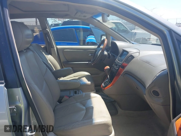 2001 Lexus RX 300 with VIN JTJGF10U810113697, listed as a IAAI auction lot 42215644 with 221,419 mi miles and . Bid and sale history available at DreamBid. Image 5.
