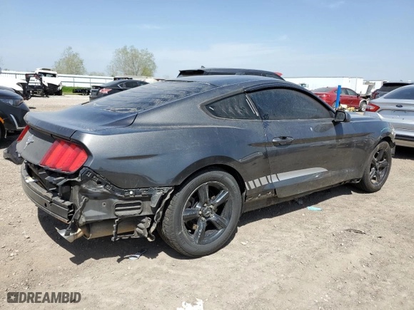 2015 Ford Mustang V6 with VIN 1FA6P8AM8F5373746, listed as a Copart auction lot 48785015 with 111,079 mi miles and Salvage Title. Bid and sale history available at carsss.com. Image 3.