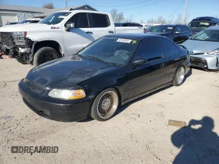 1996 Honda Civic DX with VIN 1HGEJ6125TL069969, listed as a Copart auction lot 82345834 with 204,343 mi miles and Clean Title. Bid and sale history available at carsss.com. Image 1.