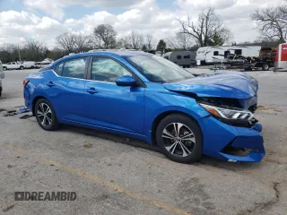 2022 Nissan Sentra SV with VIN 3N1AB8CV6NY237550, listed as a Copart auction lot 52093505 with 50,014 mi miles and Salvage Title. Bid and sale history available at carsss.com. Image 4.