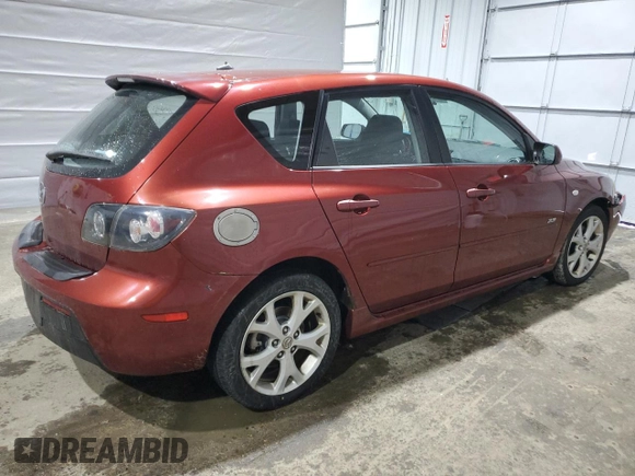 2009 Mazda 3 S Touring with VIN JM1BK344991239524, listed as a Copart auction lot 47602675 with 124,758 mi miles and Salvage Title. Bid and sale history available at DreamBid. Image 3.