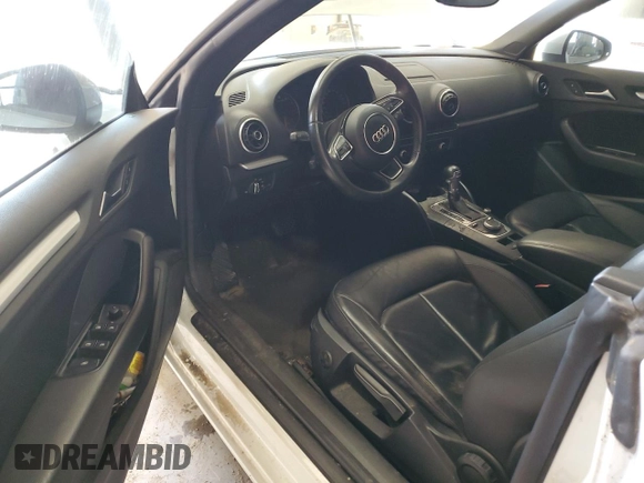 2015 Audi A3 1.8T Premium with VIN WAU6CLFF2F1038702, listed as a Copart auction lot 43810135 with 0 mi miles and Clean Title. Bid and sale history available at carsss.com. Image 8.