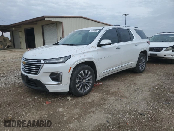 2022 Chevrolet Traverse Premier with VIN 1GNERKKWXNJ175552, listed as a Copart auction lot 41934655 with 63,582 mi miles and Clean title. Bid and sale history available at DreamBid. Image 1.