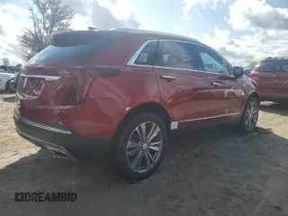 2024 Cadillac XT5 FWD Premium Luxury with VIN 1GYKNCR4XRZ751482, listed as a Copart auction lot 73644534 with 0 mi miles and Salvage Title. Bid and sale history available at carsss.com. Image 3.