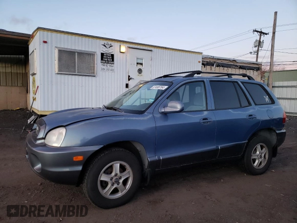 2003 Hyundai Santa Fe with VIN KM8SB12B43U404290, listed as a Copart auction lot 87488764 with 105,492 mi miles and Clean Title. Bid and sale history available at carsss.com. Image 1.