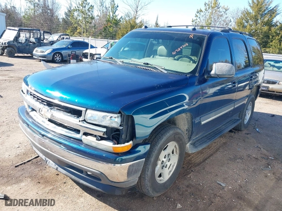 2005 Chevrolet Tahoe LT with VIN 1GNEC13T45R126445, listed as a IAAI auction lot 41389708 with 182,369 mi miles. Bid and sale history available at carsss.com. Image 2.
