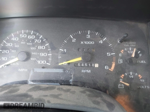 1997 GMC Jimmy SLS with VIN 1GKDT13W7V2516192, listed as a IAAI auction lot 41442979 with 154,518 mi miles. Bid and sale history available at carsss.com. Image 7.
