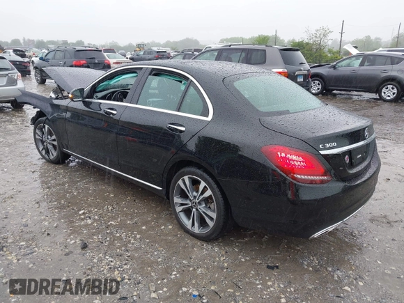 2021 Mercedes-Benz C 300 with VIN W1KWF8EB7MR643325, listed as a IAAI auction lot 42252453 with 61,965 mi miles and . Bid and sale history available at DreamBid. Image 3.