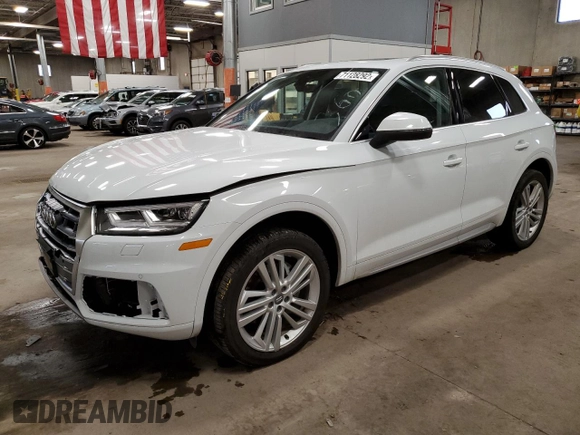 2020 Audi Q5 Premium Plus with VIN WA1BNAFY5L2108629, listed as a Copart auction lot 71128292 with 15,931 mi miles. Bid and sale history available at carsss.com. Image 1.