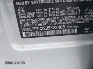 2018 BMW X1 xDrive28i with VIN WBXHT3C32J5K23486, listed as a IAAI auction lot 42387208 with 76,115 mi miles and . Bid and sale history available at DreamBid. Image 9.