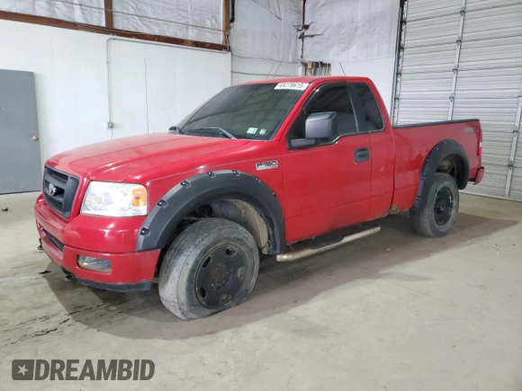 2005 Ford F-150 XL with VIN 1FTRF14W35NC11195, listed as a Copart auction lot 49278615 with 0 mi miles and Salvage Title. Bid and sale history available at carsss.com. Image 1.
