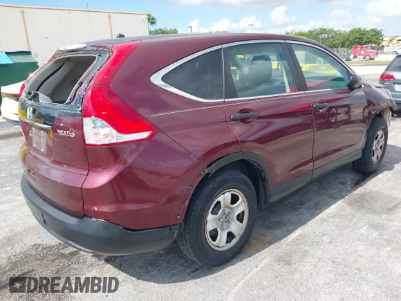 2014 Honda CR-V LX with VIN 5J6RM3H30EL041952, listed as a IAAI auction lot 42202991 with 72,223 mi miles. Bid and sale history available at carsss.com. Image 4.