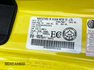 2023 Nissan Z Proto Spec с VIN JN1BZ4BH3PM310674, выставлен на аукционе Copart как лот 60072695 с пробегом 4 432 миль миль и Чистый • Clean title. История ставок и продаж доступна на DreamBid. Изображение 10.