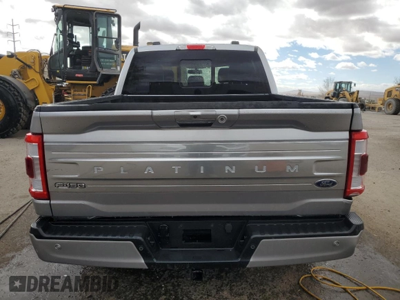 2023 Ford F-150 XL with VIN 1FTFW1E50PFC07580, listed as a Copart auction lot 45456725 with 32,025 mi miles and Salvage Title. Bid and sale history available at carsss.com. Image 6.