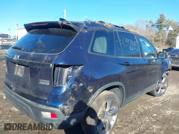 2019 Honda Passport Touring z VIN 5FNYF8H97KB013495, wystawiony jako IAAI lot #41397285 z przebiegiem 81 615 mil mil oraz . Historia ofert i sprzedaży dostępna na DreamBid. Obrazek 4.