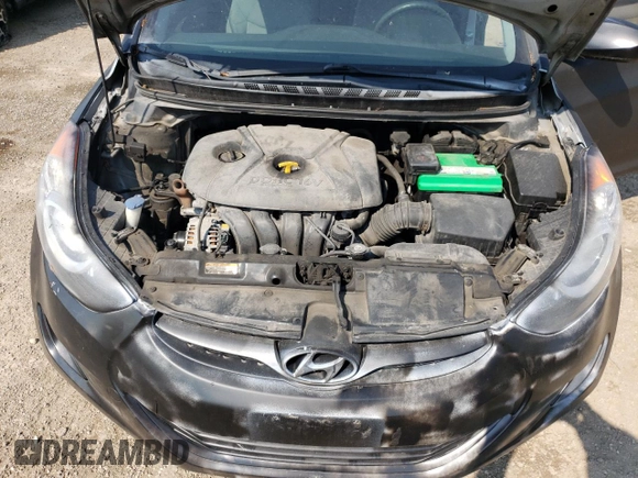 2013 Hyundai Elantra GLS with VIN 5NPDH4AE1DH233633, listed as a Copart auction lot 60449585 with 124,839 mi miles and Clean title. Bid and sale history available at DreamBid. Image 11.
