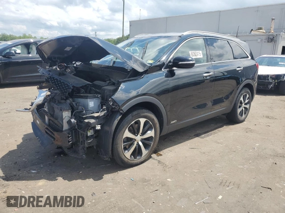 2016 Kia Sorento EX with VIN 5XYPHDA16GG033238, listed as a Copart auction lot 60362415 with 121,220 mi miles and Salvage title. Bid and sale history available at DreamBid. Image 1.