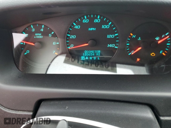 2012 Chevrolet Impala LS Fleet with VIN 2G1WF5E30C1149258, listed as a Copart auction lot 62842275 with 120,654 mi miles and Salvage title. Bid and sale history available at DreamBid. Image 9.
