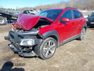 2018 Hyundai Kona Ultimate with VIN KM8K5CA55JU093643, listed as a IAAI auction lot 41833149 with 151,804 mi miles. Bid and sale history available at carsss.com. Image 2.