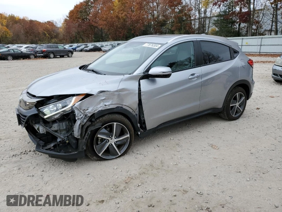 2021 Honda HR-V EX with VIN 3CZRU6H50MM705392, listed as a Copart auction lot 77876304 with 19,547 mi miles and Salvage Title. Bid and sale history available at carsss.com. Image 1.