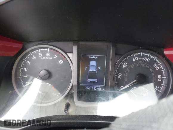 2017 Toyota Tacoma SR5 with VIN 3TMDZ5BN7HM017500, listed as a IAAI auction lot 41819027 with 112,406 mi miles. Bid and sale history available at carsss.com. Image 7.