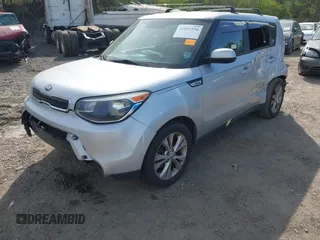 2015 Kia Soul + with VIN KNDJP3A59F7786408, listed as a IAAI auction lot 41891156 with 181,716 mi miles. Bid and sale history available at carsss.com. Image 2.