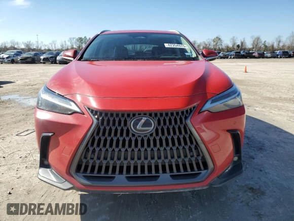 2024 Lexus NX 250 Premium with VIN 2T2GDCAZ6RC007597, listed as a Copart auction lot 42354975 with 71,863 mi miles and Salvage title. Bid and sale history available at DreamBid. Image 5.