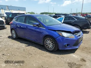 2014 Ford Focus Titanium with VIN 1FADP3N27EL284599, listed as a Copart auction lot 63400395 with 97,123 mi miles and Clean title. Bid and sale history available at DreamBid. Image 4.