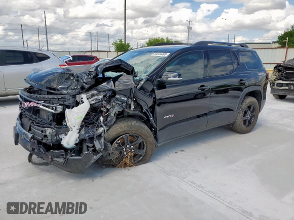 2020 GMC Acadia AT4 with VIN 1GKKNLLS6LZ184390, listed as a Copart auction lot 58044495 with Not provided miles and Salvage title. Bid and sale history available at DreamBid. Image 1.
