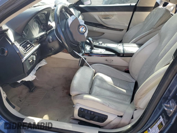 2013 BMW 6 Series 640i with VIN WBA6A0C58DDZ03250, listed as a Copart auction lot 52081974 with 146,345 mi miles and Salvage Title. Bid and sale history available at DreamBid. Image 7.