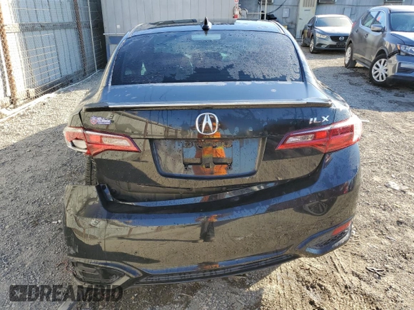 2017 Acura ILX w/Premium/A-SPEC Pkg with VIN 19UDE2F89HA006818, listed as a Copart auction lot 81793894 with 105,999 mi miles and Salvage Title. Bid and sale history available at carsss.com. Image 6.