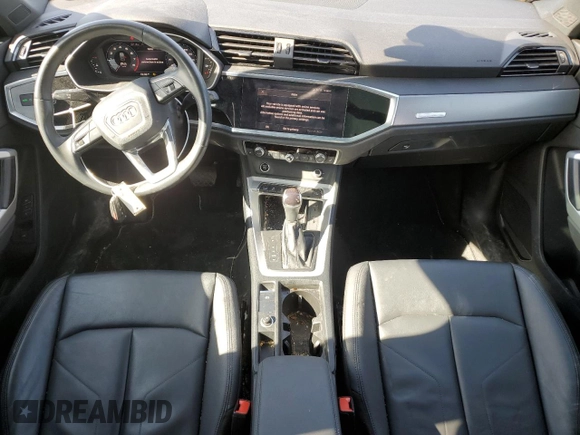 2022 Audi Q3 S line Premium with VIN WA1DECF38N1021731, listed as a Copart auction lot 47646805 with 38,057 mi miles and Salvage Title. Bid and sale history available at carsss.com. Image 8.