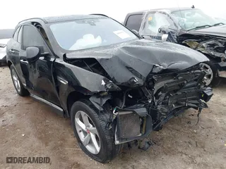 2018 Jaguar F-PACE 25t Premium with VIN SADCJ2FX0JA293960, listed as a IAAI auction lot 41099021 with 76,916 mi miles. Bid and sale history available at carsss.com. Image 1.