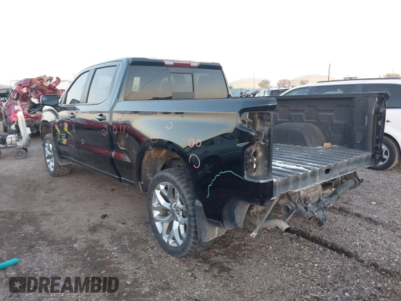 2021 Chevrolet Silverado 1500 RST with VIN 3GCUYEET7MG193386, listed as a IAAI auction lot 41363421 with 114,140 mi miles. Bid and sale history available at carsss.com. Image 3.