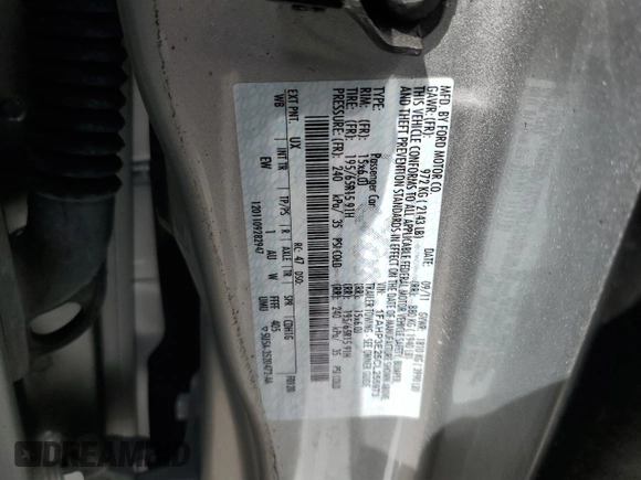 2012 Ford Focus S with VIN 1FAHP3E25CL255973, listed as a Copart auction lot 54250665 with 134,612 mi miles and Clean Title. Bid and sale history available at DreamBid. Image 12.
