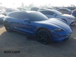 2024 Porsche Taycan 4 with VIN WP0BA2Y15RSA60181, listed as a IAAI auction lot 41158701 with 10,625 mi miles and . Bid and sale history available at DreamBid. Image 1.