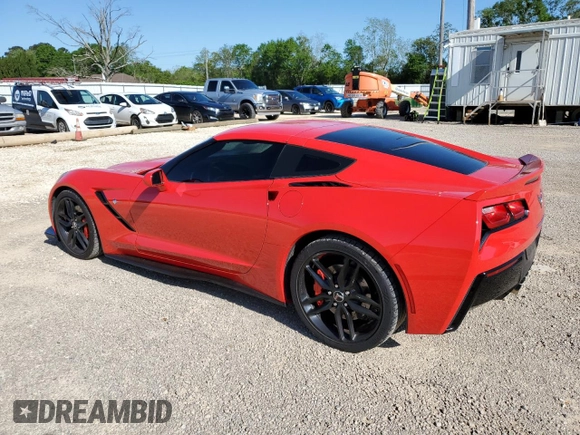 2014 Chevrolet Corvette Z51 2LT with VIN 1G1YJ2D74E5134595, listed as a Copart auction lot 52047495 with 41,061 mi miles and Non repairable. Bid and sale history available at DreamBid. Image 2.