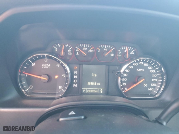 2016 Chevrolet Silverado 1500 Work Truck with VIN 1GCRCNEC4GZ195783, listed as a Copart auction lot 80428214 with 283,820 mi miles and Salvage Title. Bid and sale history available at carsss.com. Image 9.