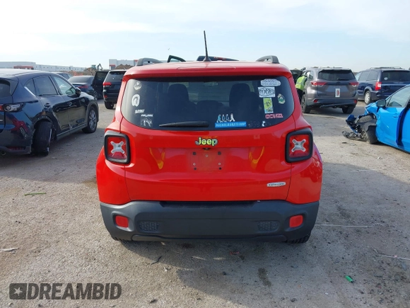 2015 Jeep Renegade Latitude with VIN ZACCJABT0FPB53417, listed as a IAAI auction lot 41861385 with 152,005 mi miles. Bid and sale history available at carsss.com. Image 16.