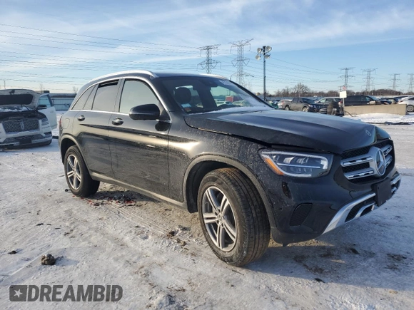 2022 Mercedes-Benz GLC 300 with VIN W1N0G8EB7NV353357, listed as a Copart auction lot 45248695 with 9,085 mi miles and Salvage Title. Bid and sale history available at DreamBid. Image 4.