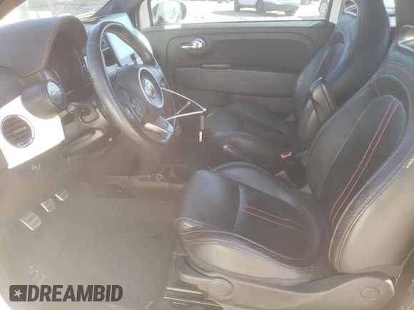 2013 FIAT 500 Abarth with VIN 3C3CFFJH1DT645322, listed as a Copart auction lot 42816075 with 114,007 mi miles and Salvage Title. Bid and sale history available at carsss.com. Image 7.