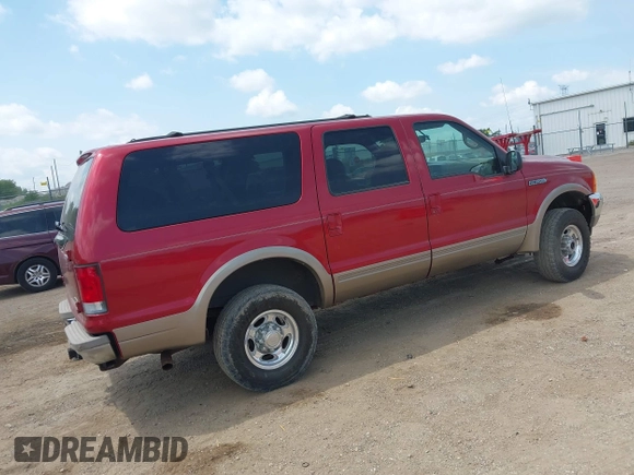 2001 Ford Excursion Limited z VIN 1FMNU43S61EA18890, wystawiony jako IAAI lot #42536943 z przebiegiem 208 971 mil mil oraz . Historia ofert i sprzedaży dostępna na DreamBid. Obrazek 4.